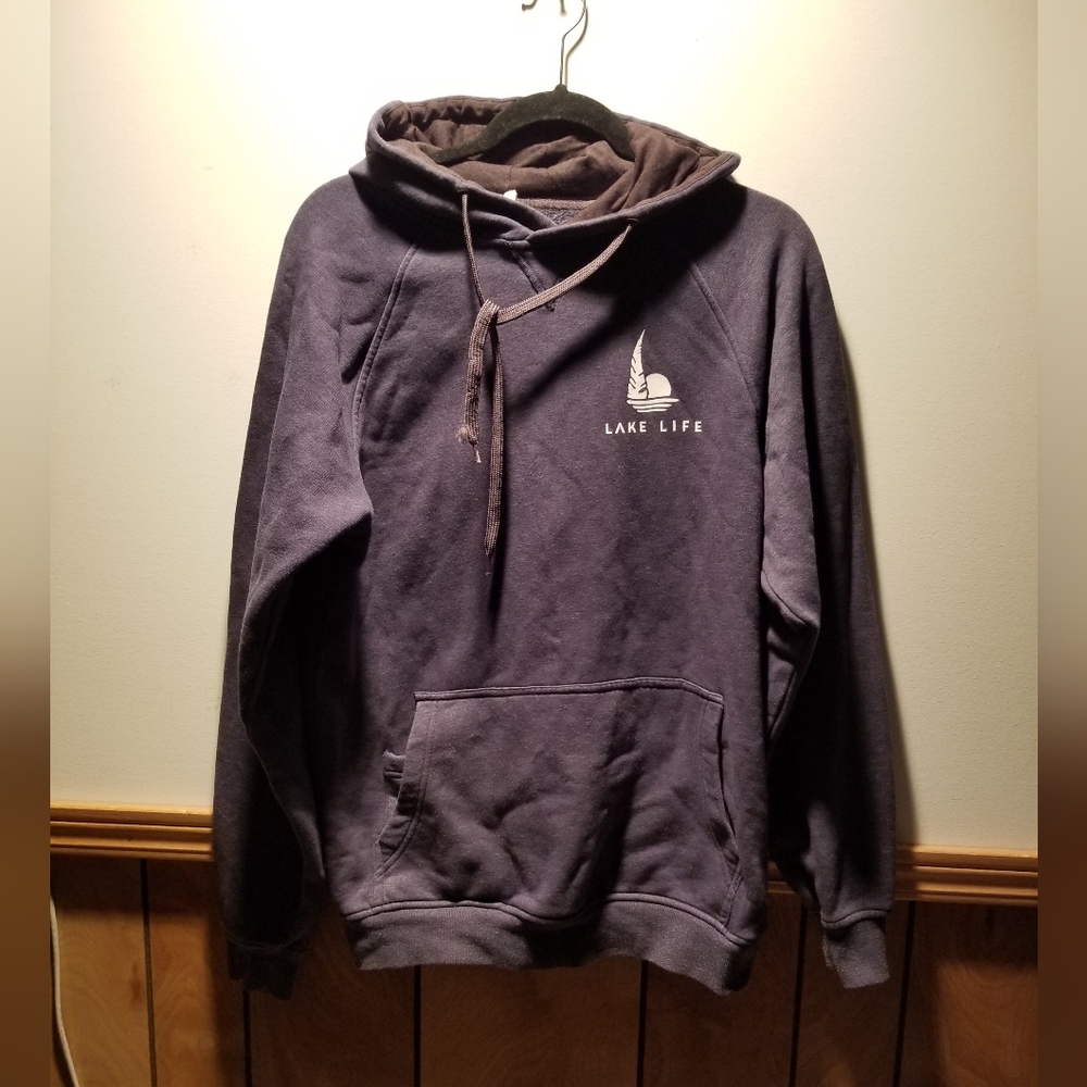 🍁🌺🧢The Authentic T-Shirt Company 'Lake Life' & 'Huron is Home' pull over hood
